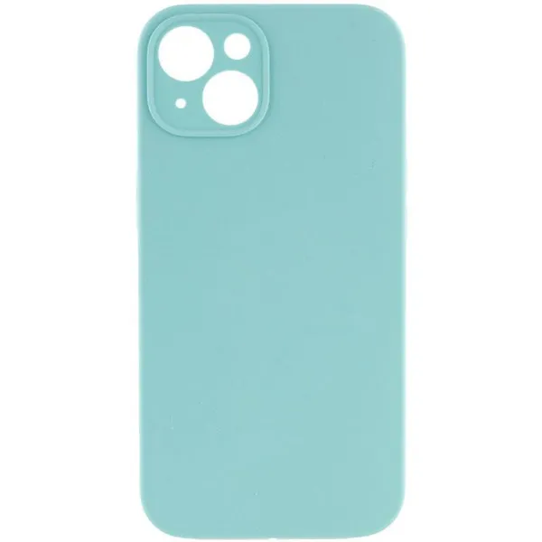 Чохол Silk Full Camera Protective (AA) NO LOGO для Apple iPhone 14 (6.1") — Бірюзовий — фото 1 Чохол Silk Full Camera Protective (AA) NO LOGO для Apple iPhone 14 (6.1") — Бірюзовий — фото 1