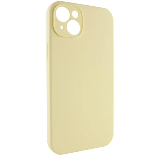 Чохол Silk Full Camera Protective (AA) NO LOGO для Apple iPhone 14 (6.1") — Жовтий — фото 2