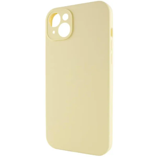 Чохол Silk Full Camera Protective (AA) NO LOGO для Apple iPhone 14 (6.1") — Жовтий — фото 3