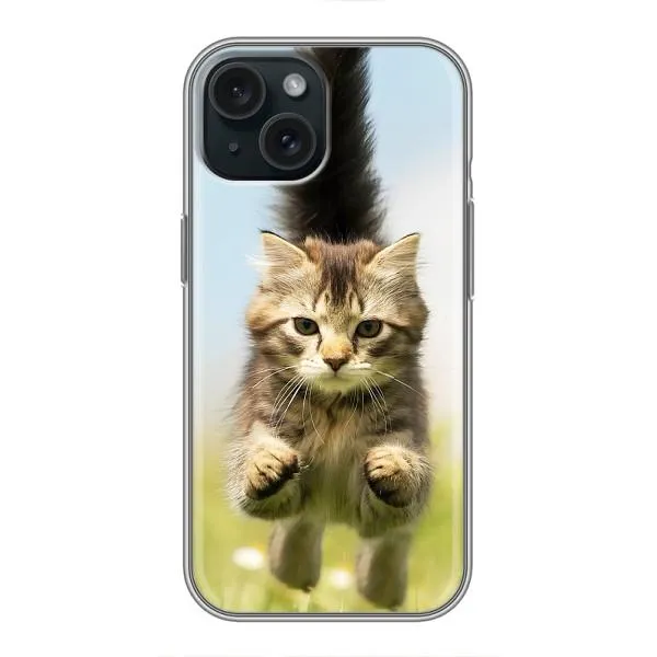Чехол с принтом «Прыжок кота» для iPhone 14