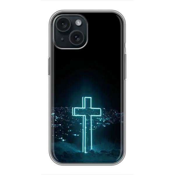 Чехол с принтом «Крест и город» для iPhone 14 Чехол с принтом «Крест и город» для iPhone 14