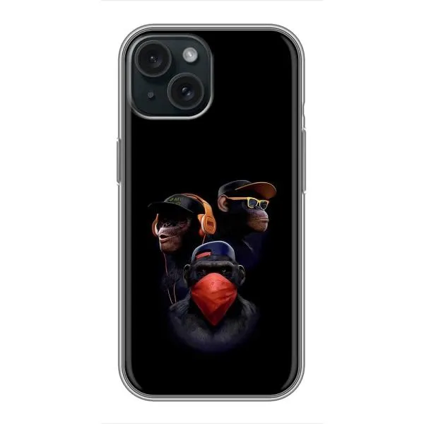 Чохол з принтом «Три мавпи» для iPhone 14