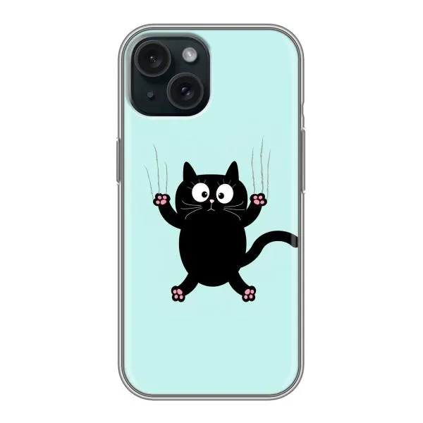 Чехол с принтом «Падающий кот» для iPhone 14 Чехол с принтом «Падающий кот» для iPhone 14