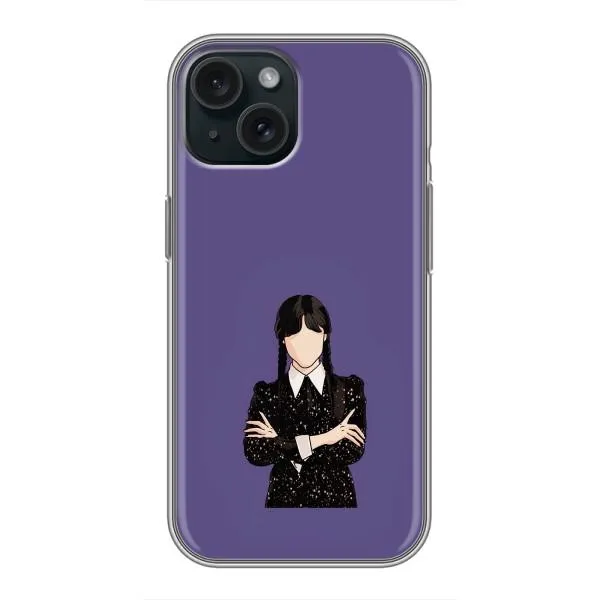 Чехол с принтом «Уэнздей в черном» для iPhone 14