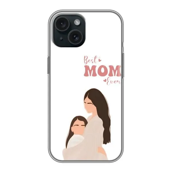 Чехол с принтом «Мама и дочка» для iPhone 14