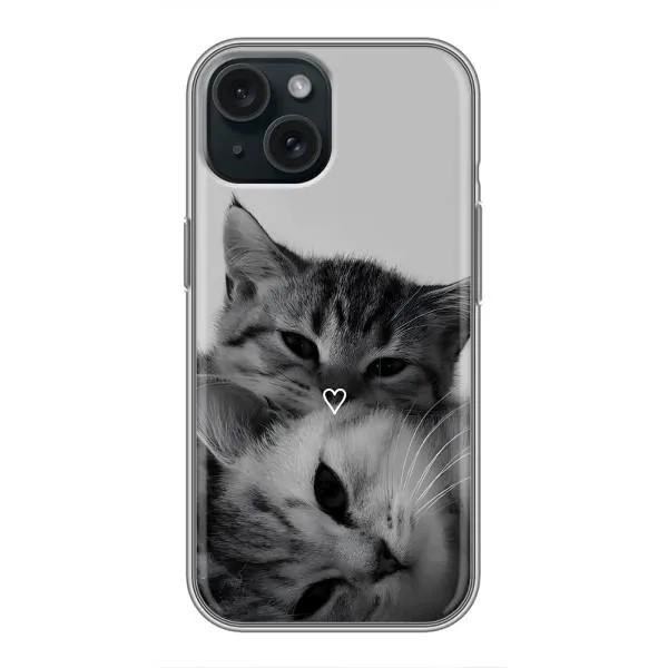 Чехол с принтом «Пара котов» для iPhone 14