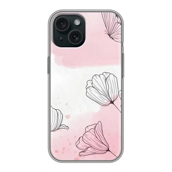 Чохол з принтом «Рожеві квіти» для iPhone 14