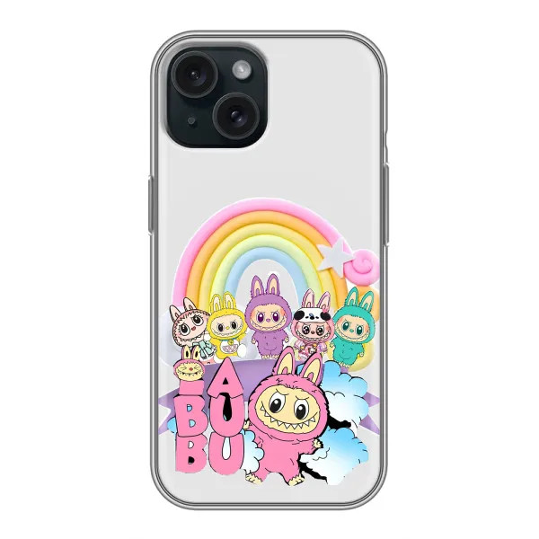 Чохол з принтом «Фон Лабубу» для iPhone 14
