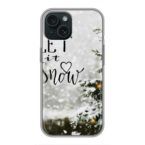 Чехол с принтом «Let it snow» для iPhone 14 Чехол с принтом «Let it snow» для iPhone 14
