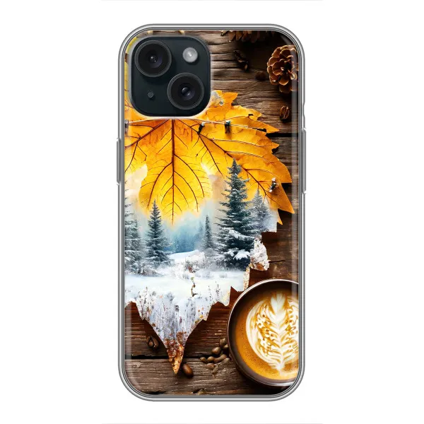 Чохол з принтом «Осінньо-зимова кава» для iPhone 14