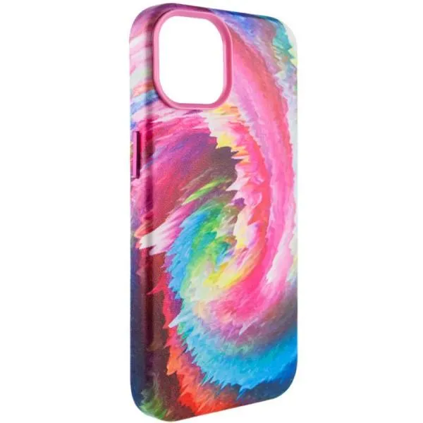 Шкіряний чохол Colour Splash with MagSafe для Apple iPhone 14 Plus (6.7") — Рожевий — фото 2