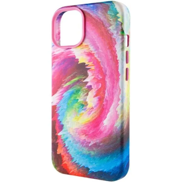 Шкіряний чохол Colour Splash with MagSafe для Apple iPhone 14 Plus (6.7") — Рожевий — фото 3