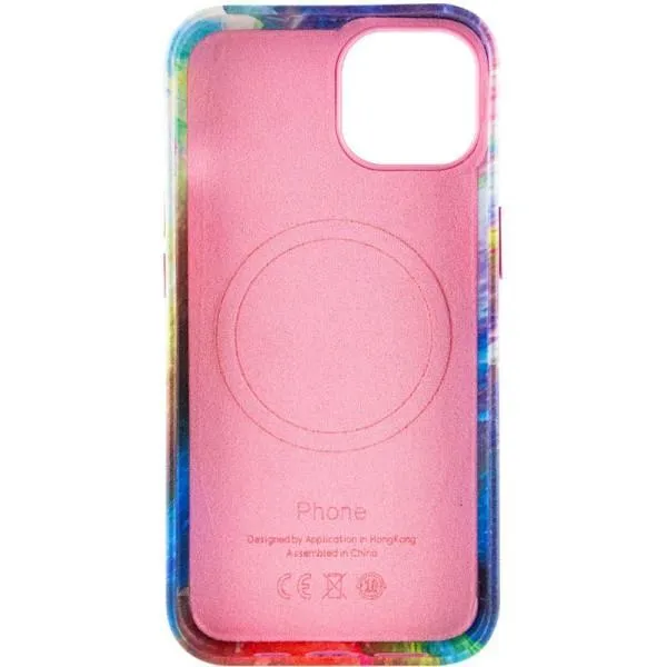 Шкіряний чохол Colour Splash with MagSafe для Apple iPhone 14 Plus (6.7") — Рожевий — фото 4