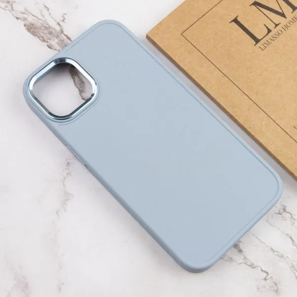 TPU чехол Bonbon Metal Style для Apple iPhone 14 Plus (6.7") — Голубой — фото 5