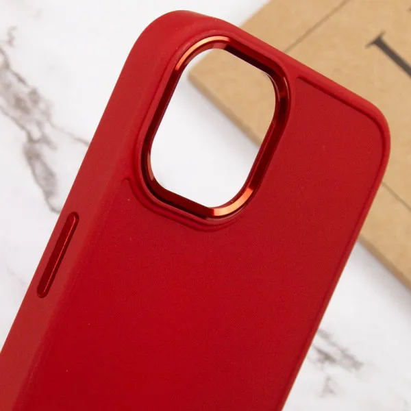 TPU чехол Bonbon Metal Style для Apple iPhone 14 Plus (6.7") — Красный — фото 5