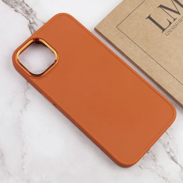 TPU чехол Bonbon Metal Style для Apple iPhone 14 Plus (6.7") — Оранжевый — фото 4