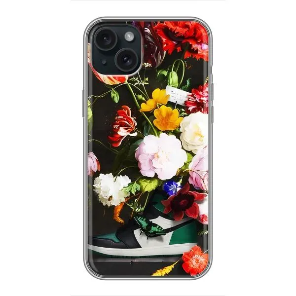 Чохол з принтом «Nike цветы» для iPhone 14 Plus