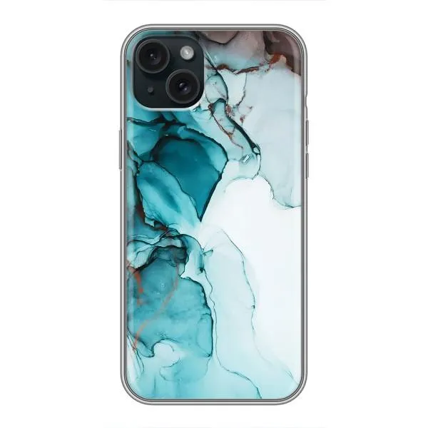 Чохол з принтом «Бірюзовий мрамор» для iPhone 14 Plus Чохол з принтом «Бірюзовий мрамор» для iPhone 14 Plus