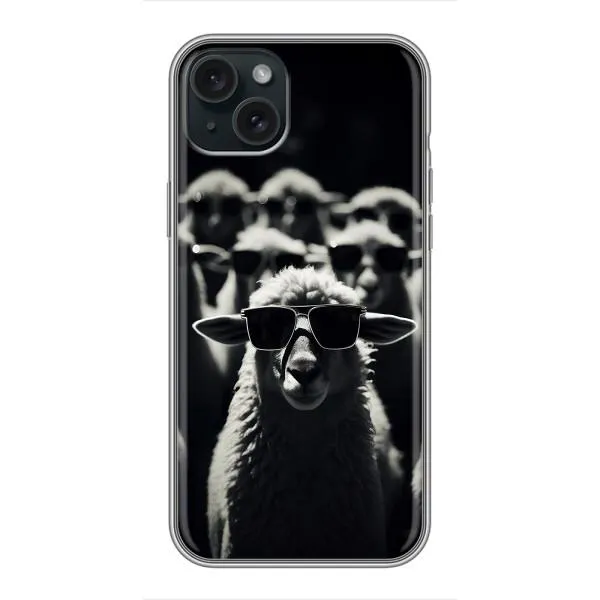 Чехол с принтом «Овечка в очках» для iPhone 14 Plus