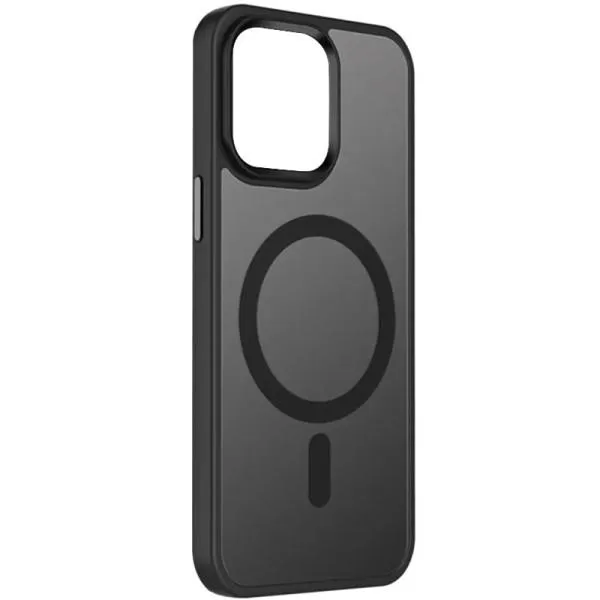 TPU+PC чохол Metal Buttons with MagSafe Colorful для Apple iPhone 15 Plus (6.7") — Чорний — фото 3