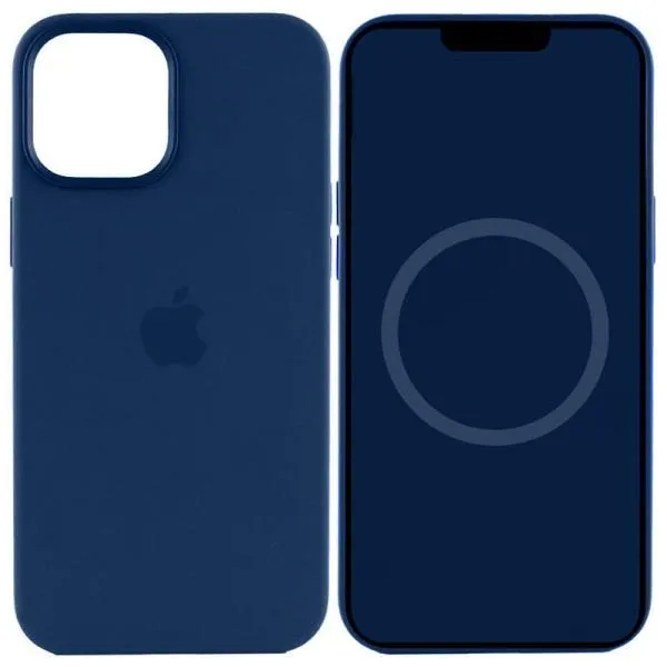 Чохол Silicone case (AAA) with Magsafe and Animation для Apple iPhone 15 Plus (6.7") — Синій — фото 1