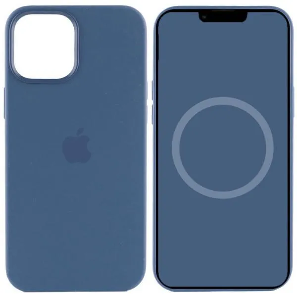 Чохол Silicone case (AAA) with Magsafe and Animation для Apple iPhone 15 Plus (6.7") — Синій — фото 4