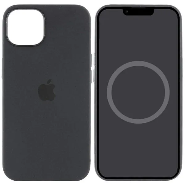 Чохол Silicone case (AAA) with Magsafe and Animation для Apple iPhone 15 Plus (6.7") — Чорний — фото 3