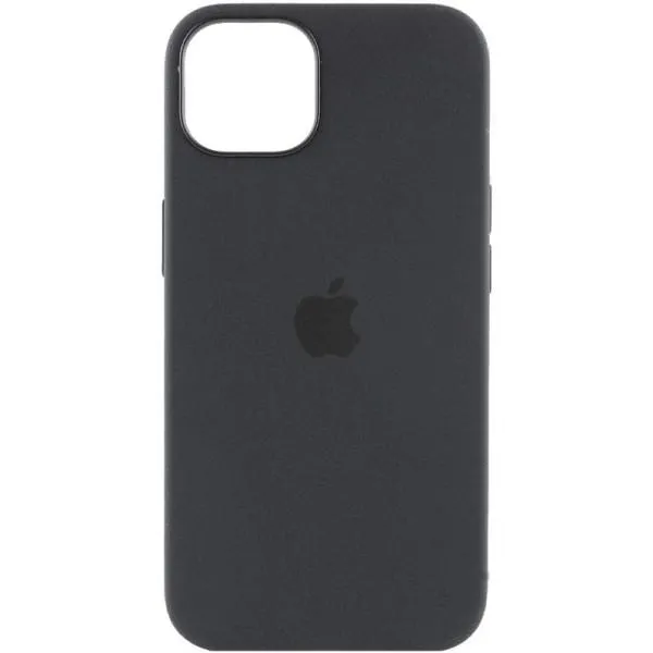 Чохол Silicone case (AAA) with Magsafe and Animation для Apple iPhone 15 Plus (6.7") — Чорний — фото 4