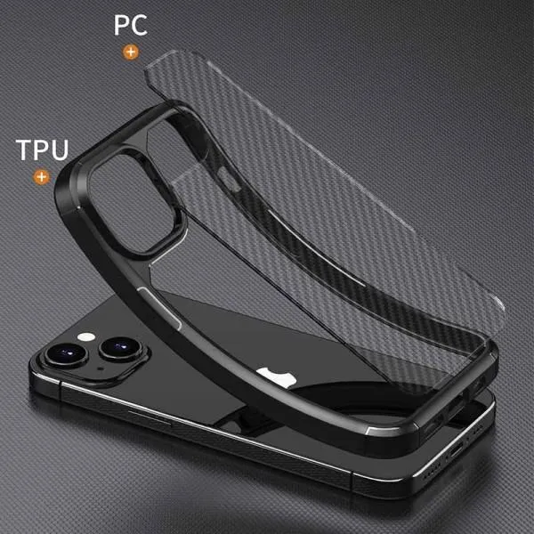 Чехол TPU+PC Line для Apple iPhone 15 Plus (6.7") — Черный — фото 3