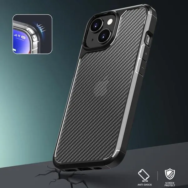 Чехол TPU+PC Line для Apple iPhone 15 Plus (6.7") — Черный — фото 5