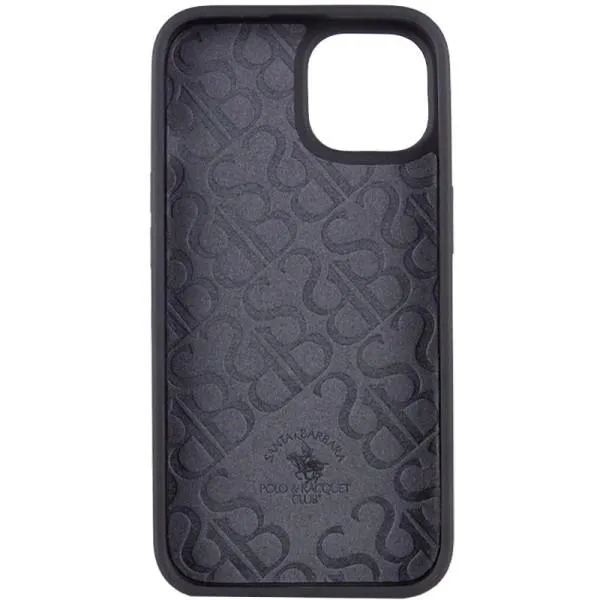 Шкіряний чохол Polo Santa Barbara для Apple iPhone 15 Plus (6.7") — Чорний — фото 5