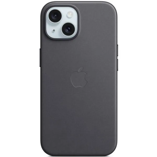 Чехол FineWoven (AAA) with MagSafe для Apple iPhone 15 Plus (6.7") — Черный — фото 4