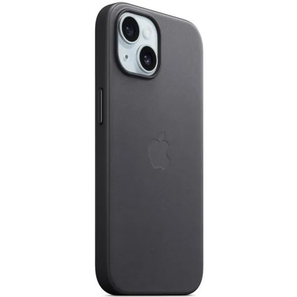 Чехол FineWoven (AAA) with MagSafe для Apple iPhone 15 Plus (6.7") — Черный — фото 5