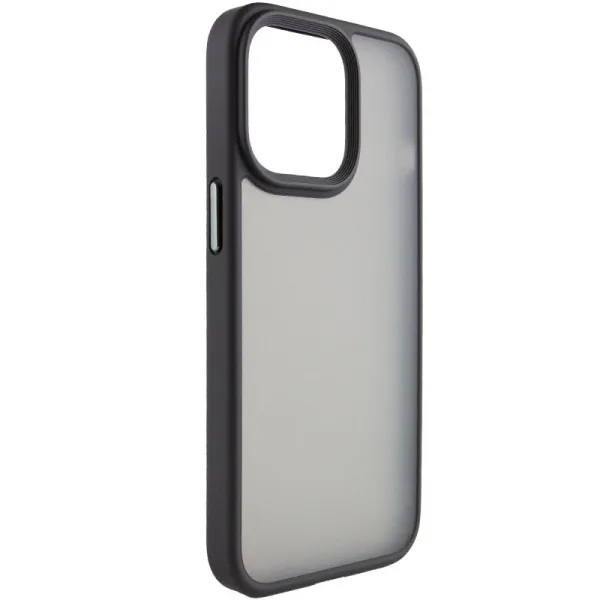 TPU+PC чехол Metal Buttons для Apple iPhone 15 Plus (6.7") — Черный — фото 2