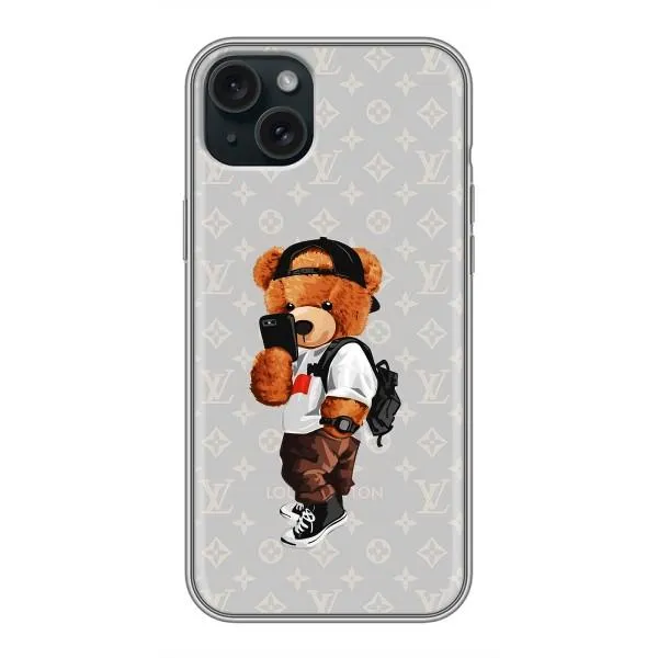 Чехол с принтом «Мишка Луи» для iPhone 15 Plus