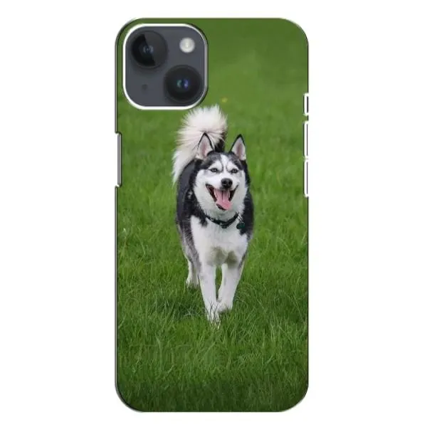 Чехол с принтом «Радостный Хаски» для iPhone 15 Plus
