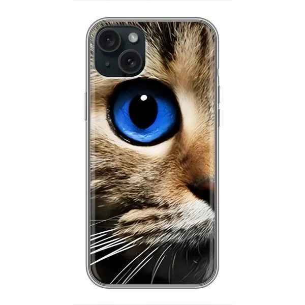 Чехол с принтом «Глаз кота» для iPhone 15 Plus Чехол с принтом «Глаз кота» для iPhone 15 Plus