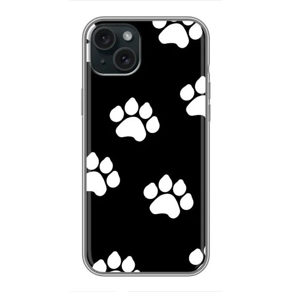 Чехол с принтом «Следы собаки» для iPhone 15 Plus