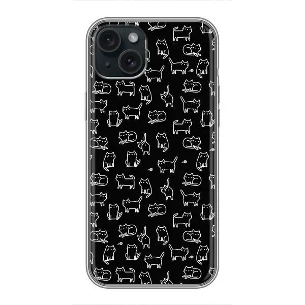 Чехол с принтом «Меленькие котики» для iPhone 15 Plus Чехол с принтом «Меленькие котики» для iPhone 15 Plus
