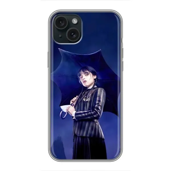 Чехол с принтом «Венсдей» для iPhone 15 Plus