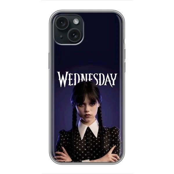 Чехол с принтом «Wednesday» для iPhone 15 Plus
