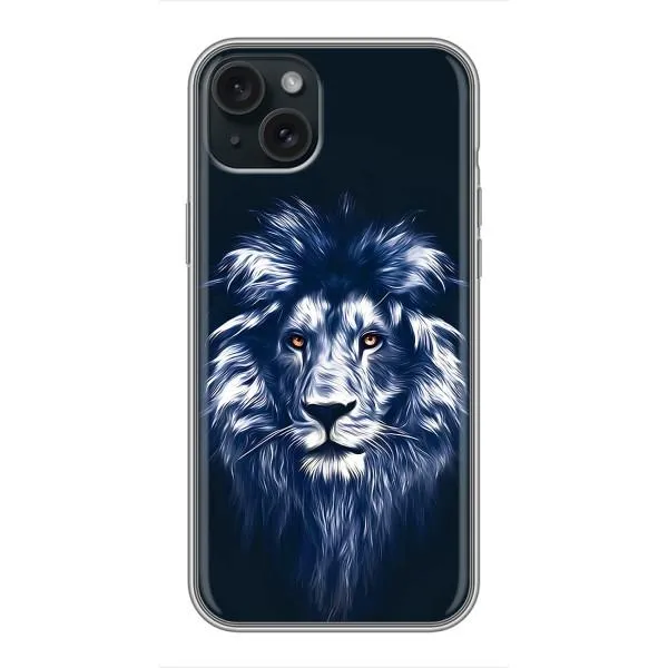 Чохол з принтом «Синій Лев» для iPhone 15 Plus