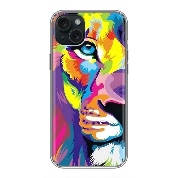 Чохол з принтом «Яскравий Лев» для iPhone 15 Plus