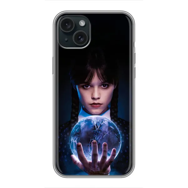 Чохол з принтом «Магічна сфера Венздей» для iPhone 15 Plus