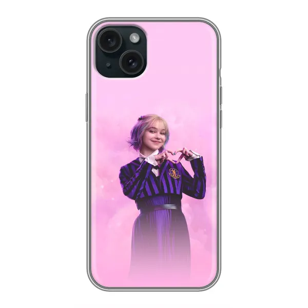 Чохол з принтом «Яскрава Енід Венздей» для iPhone 15 Plus