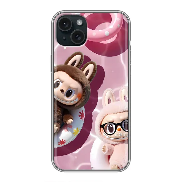 Чохол з принтом «Іграшка Лабубу» для iPhone 15 Plus