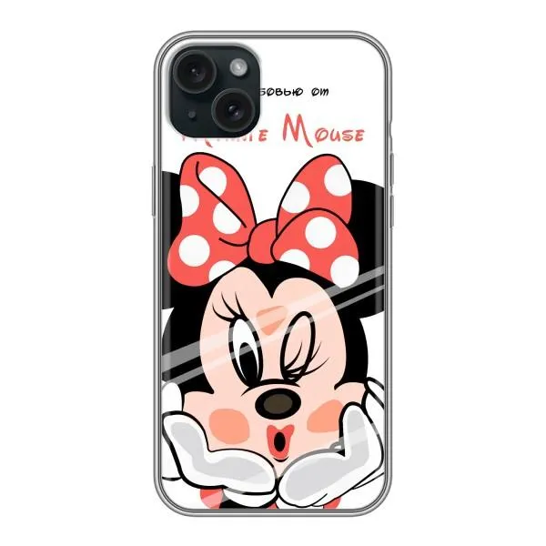 Чохол з принтом «Маус Мінні» для iPhone 15 Plus
