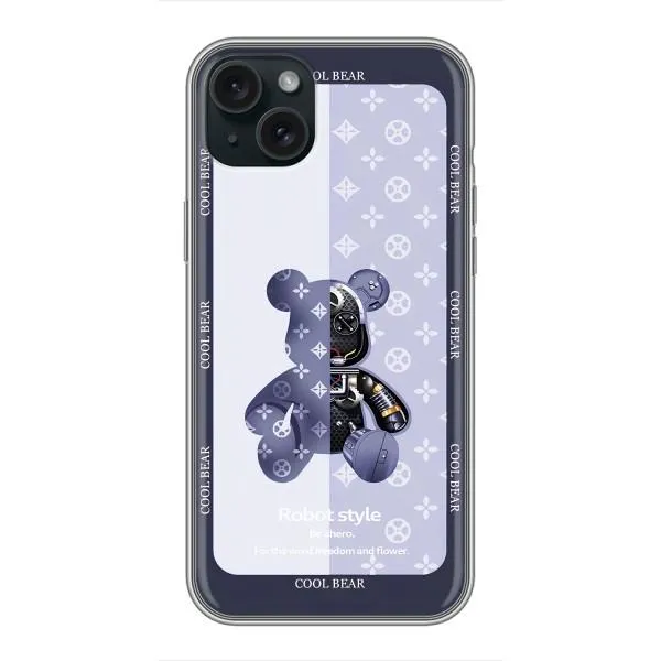 Чехол с принтом «Медвежонок LV» для iPhone 15 Plus Чехол с принтом «Медвежонок LV» для iPhone 15 Plus
