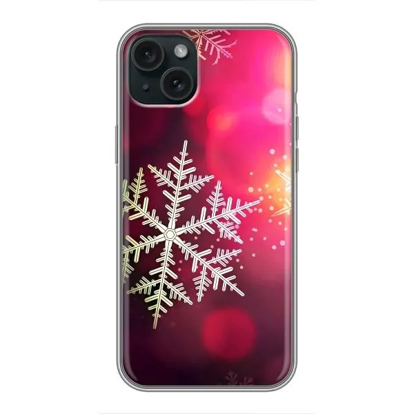 Чохол з принтом «Сніжинка» для iPhone 15 Plus Чохол з принтом «Сніжинка» для iPhone 15 Plus