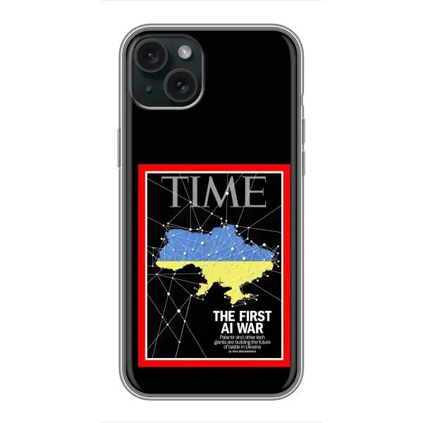 Чехол с принтом «TIME Ukraine» для iPhone 15 Plus